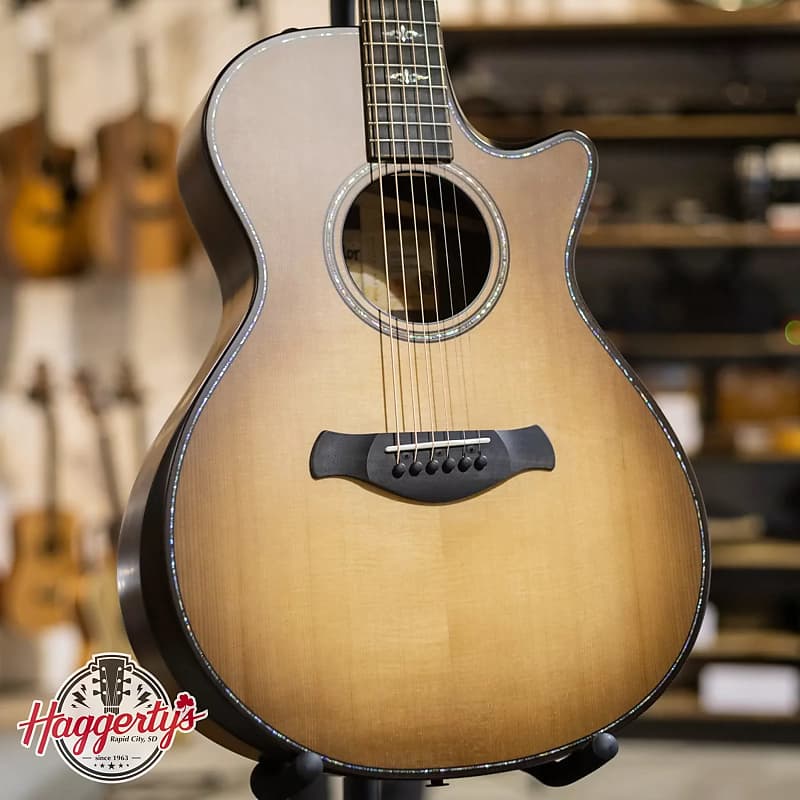 Taylor 912ce Builder's Edition Grand Concert Acoustic/Electric - Wild Honey Burst Top with Hardshell Case - Demo image 1