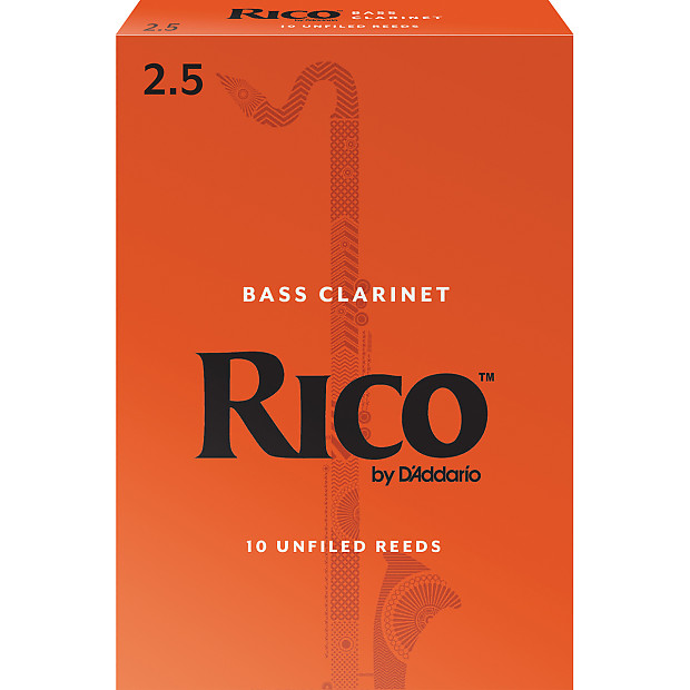 Rico REA1025 Bass Clarinet Reeds - Strength 2.5 (10-Pack) image 1
