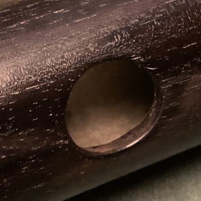 Murray Ebony flute with silver rings First period - Natural image 3