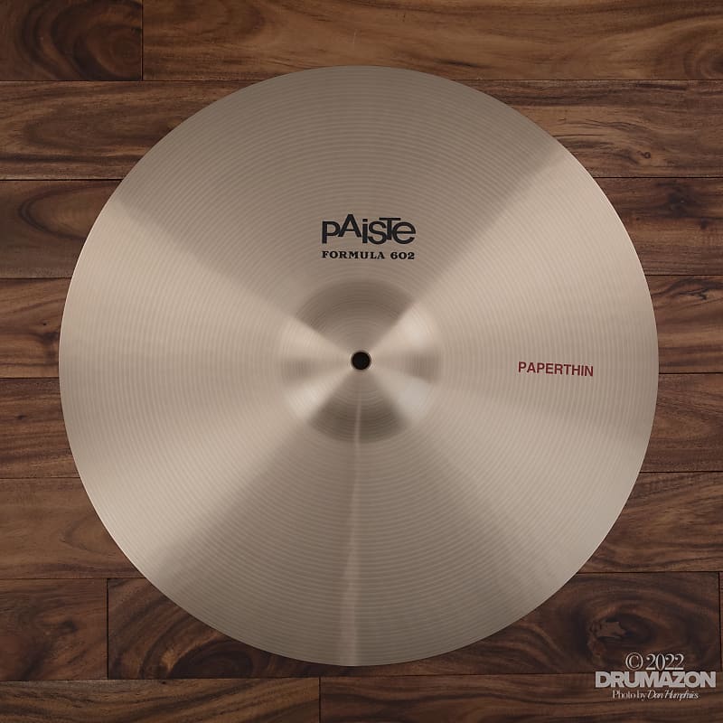 paiste formula 602 paperthin 18-