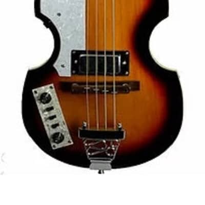 De Rosa USA Hollow Body Electric Violin Bass Guitar Left Handed for sale