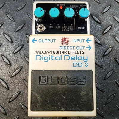 Boss DD-3 Digital Delay with Analogman High Cut Mod 3 Way Toggle Modded