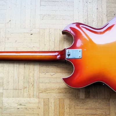 Zerosette SAD 2 V Super "Barney Kessel"-style guitar ~1970 made in Italy image 7