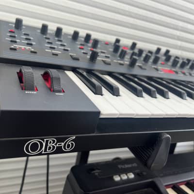 Sequential OB-6 49-Key 6-Voice Polyphonic Synthesizer 2018 - Present - Black with Wood Sides