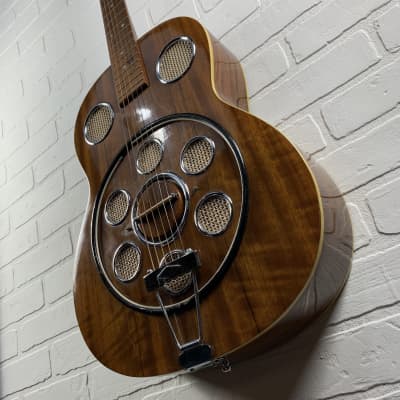 1970's Orpheum Resonator Acoustic Guitar - Del Vecchio Dinamico Replica image 24