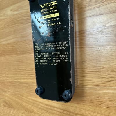 Vox V846 Wah-Wah 1967 - 1979  vintage made in Italy Trash Can image 5