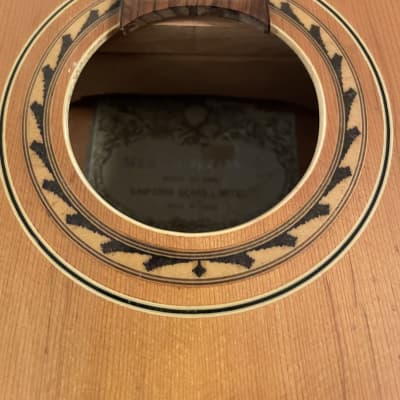 1960’s Made in Japan Silvertone  Acoustic Classical Guitar model #2688  Natural wood image 19