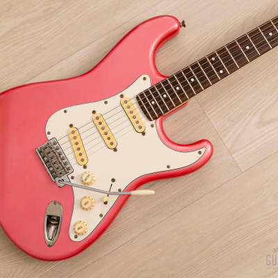 1985 Fender Stratocaster ST314-55 Metallic Pink Medium Scale | Reverb