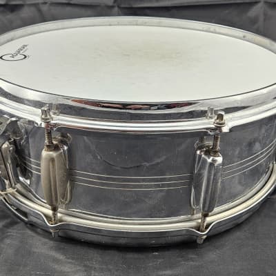 Slingerland Gene Krupa Sound King COB 14x5 Snare Drum 1970s - Chrome image 2