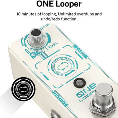 Donner ONE Looper Guitar Effect Pedal 10 minutes of Looping image 4