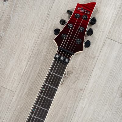 Schecter SLS Elite C-1 FR-S Guitar, Ebony Fretboard, Sustainiac, Blood Burst image 9