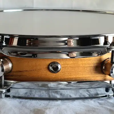 MARTIAL PERCUSSION  Pancake piccolo snare drum  mulberry natural satin image 1