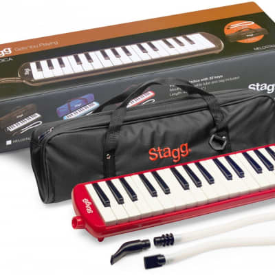 STAGG MELOSTA32 RD MELODICA 32 KEY W/CASE RED for sale