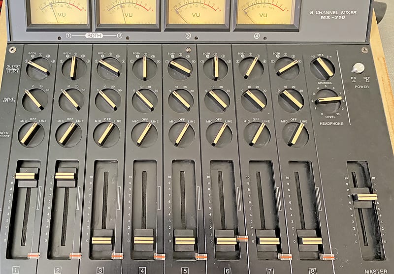 SONY MX-710 MIXER 8チャンネル ミキサー レトロ 希少 レア SONY MX-710 MIXER 8チャンネル ミキサー レトロ 希少 レア SONY MX