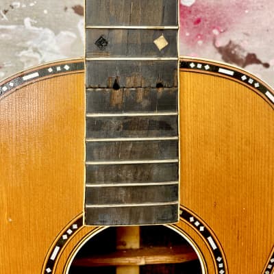 Vintage Unbranded Parlor Guitar Circa 1910's - Natural-For Repair-Restoration image 7