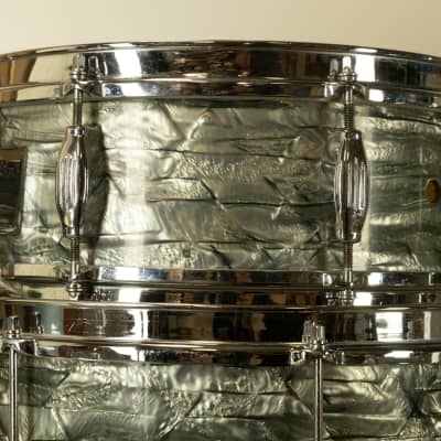 1960s Camco "Tuxedo" Sky Blue Pearl Drum Set image 5