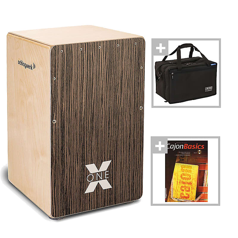 Schlagwerk Percussion SR-CP404BLK [2 in One Cajon～Black