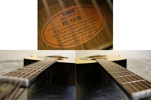 Vintage 1970's made Yamaha Acoustic Guitar FG-151B Orange | Reverb