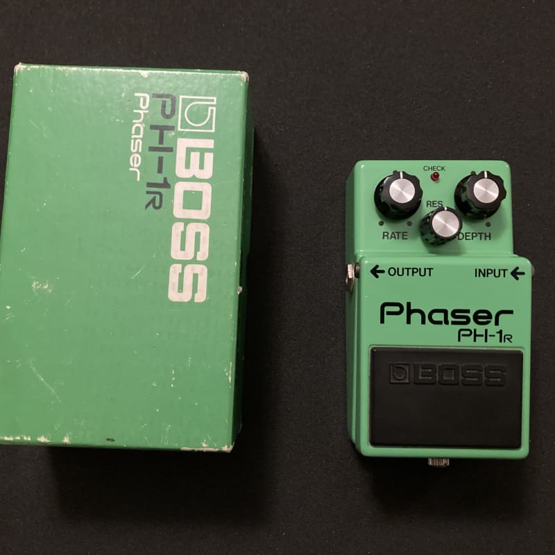 Boss PH-1 Phaser, Ph-1r phaser black label, silver screw | Reverb