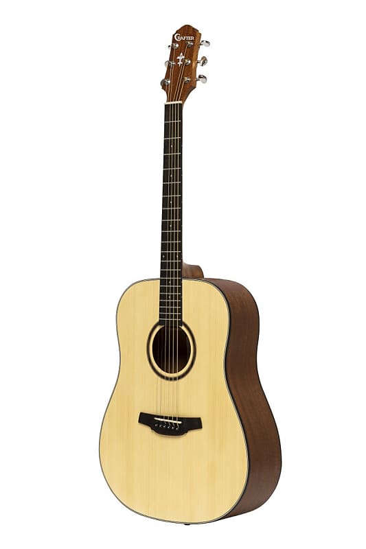 Crafter Silver 100 Left-Handed Dreadnought Acoustic Guitar - Spruce - HD100-N LH image 1