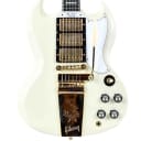 Gibson 1963 Les Paul SG Custom Reissue 3 Pickup Maestro VOS Classic White B-Stock