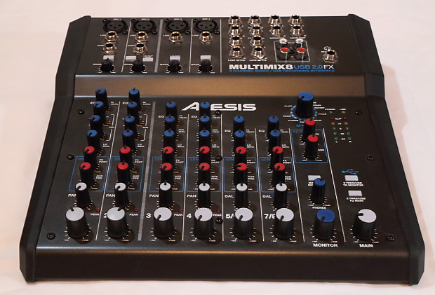 Alesis MultiMix 8 USB 2.0 FX 8-Channel Mixer with Effects image 1