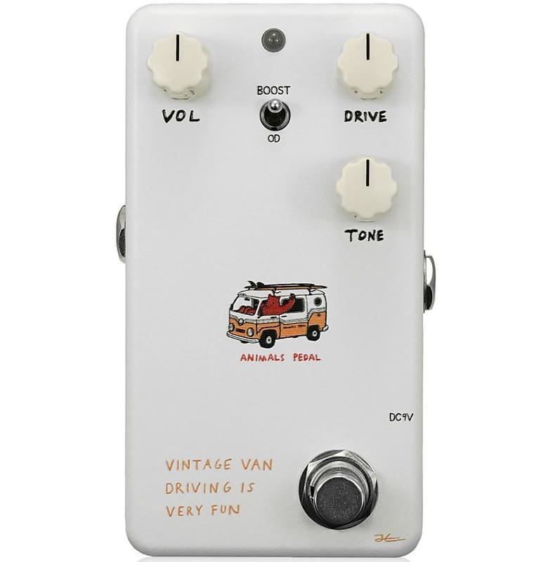Animals Vintage Van Driving Is Very Fun Overdrive V2 Version 2 Guitar Effects Pedal image 1