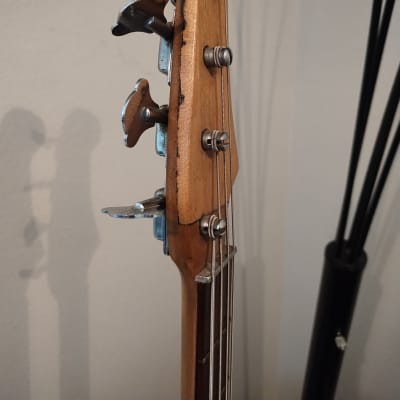 1960s Silvertone Bass Guitar - Custom Blue Sparkle image 7