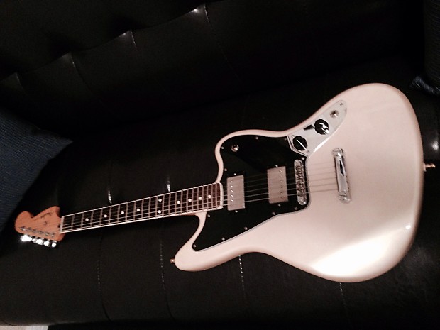 Fender FSR jaguar blacktop Blizzard pearl Bound Neck | Reverb