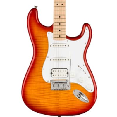 Squier Affinity Series Stratocaster FMT HSS Maple Fingerboard Electric Guitar Sunburst image 1
