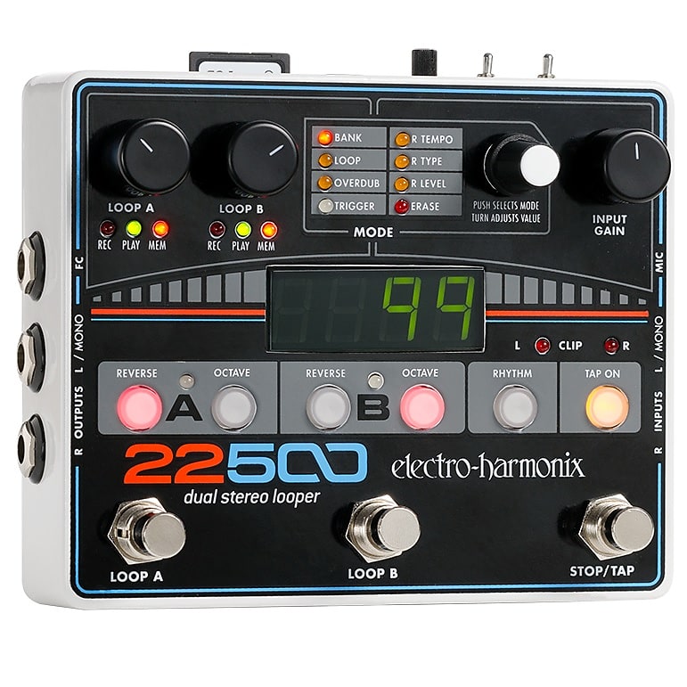 New Electro-Harmonix EHX 22500 Dual Stereo Looper Guitar Effects Pedal image 1