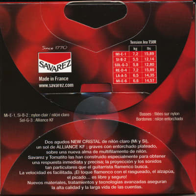 Savarez T50R - Tomatito Flamenco Guitar Strings - Normal Tension image 2