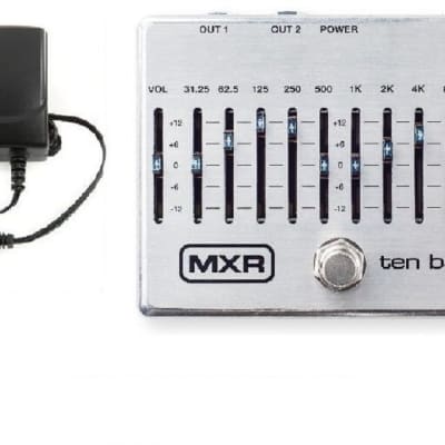 MXR M108S Ten Band EQ Pedal Bundle with Ernie Ball 2220 Power