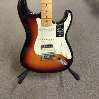 New Fender American Ultra Stratocaster HSS Electric Guitar - Ultraburst with Fender Deluxe Molded Case image 1