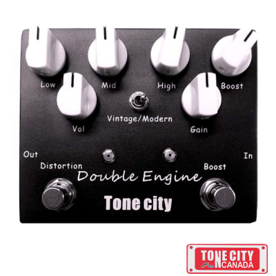 Tone City Double Engine T40 Rectified High Energy Distortion (Wampler Style) Hand Made True Bypass image 2