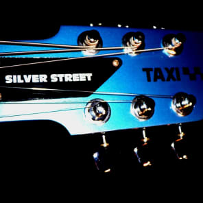 SILVER STREET TAXI  1982 Metallic Blue.  Model TG-II. Very Early Guitar. EXTREMELY RARE. image 7