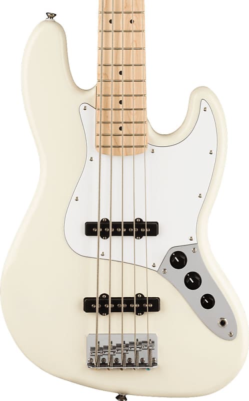 Squier Affinity Series Jazz Bass V 5 String Bass Guitar -  Olympic White image 1