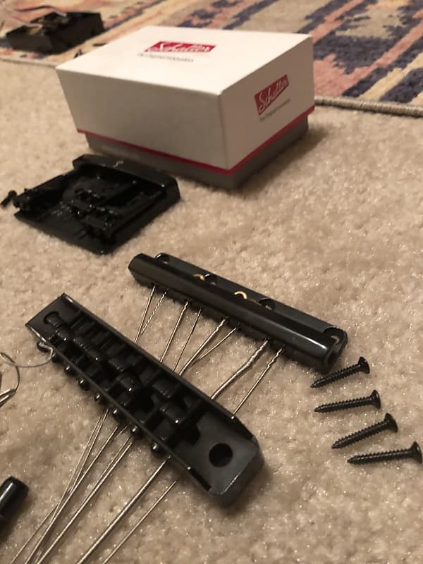 Schecter and Schaller 8 string bass bridges Reverb