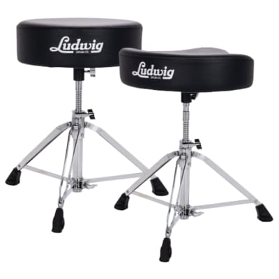 Ludwig LP50TH Pro Series Saddle Drum Throne, Black image 6
