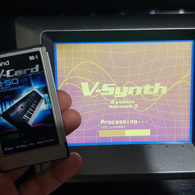 Roland V-Synth v2 and VC-1 D50 V-Card (RARE)