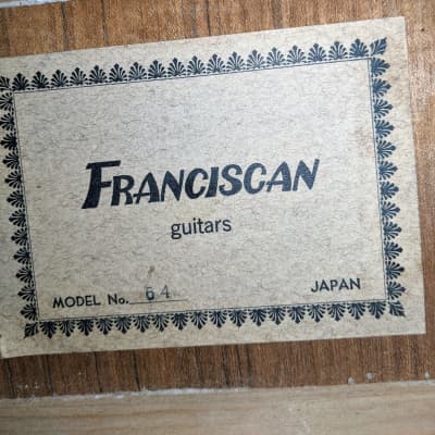 1970's Franciscan No. 64 Classical Guitar image 3