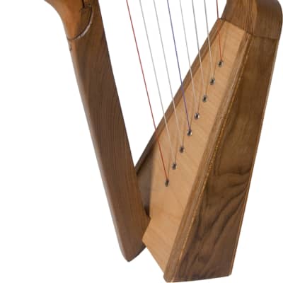 Roosebeck  HPW08 Parisian Harp 8-String - Walnut w/Tuning Tool & Extra String Set image 1