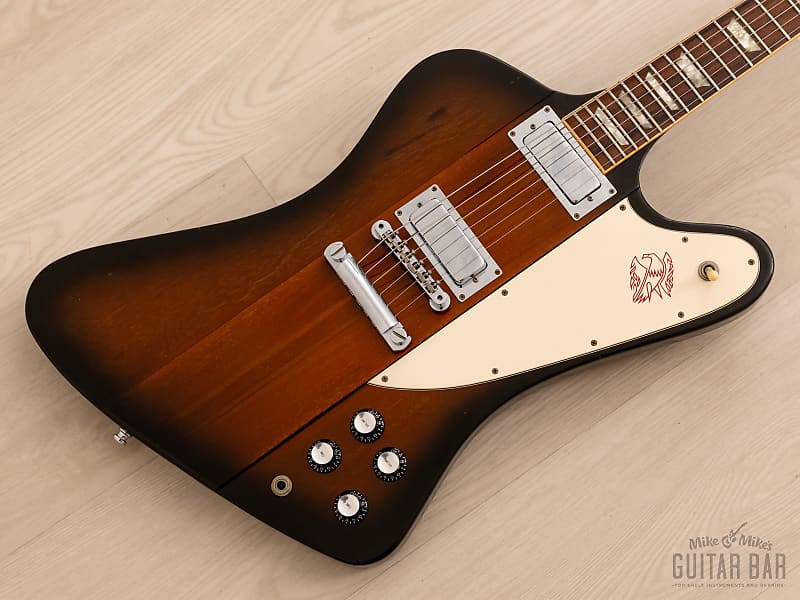 1996 Gibson Firebird V Vintage Sunburst 100% Original w/ Banjo Tuners, Case image 1