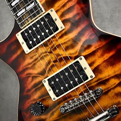 ESP Left Handed USA Custom Shop Eclipse 2022 Tiger Eye Sunburst Lefty Guitar image 6