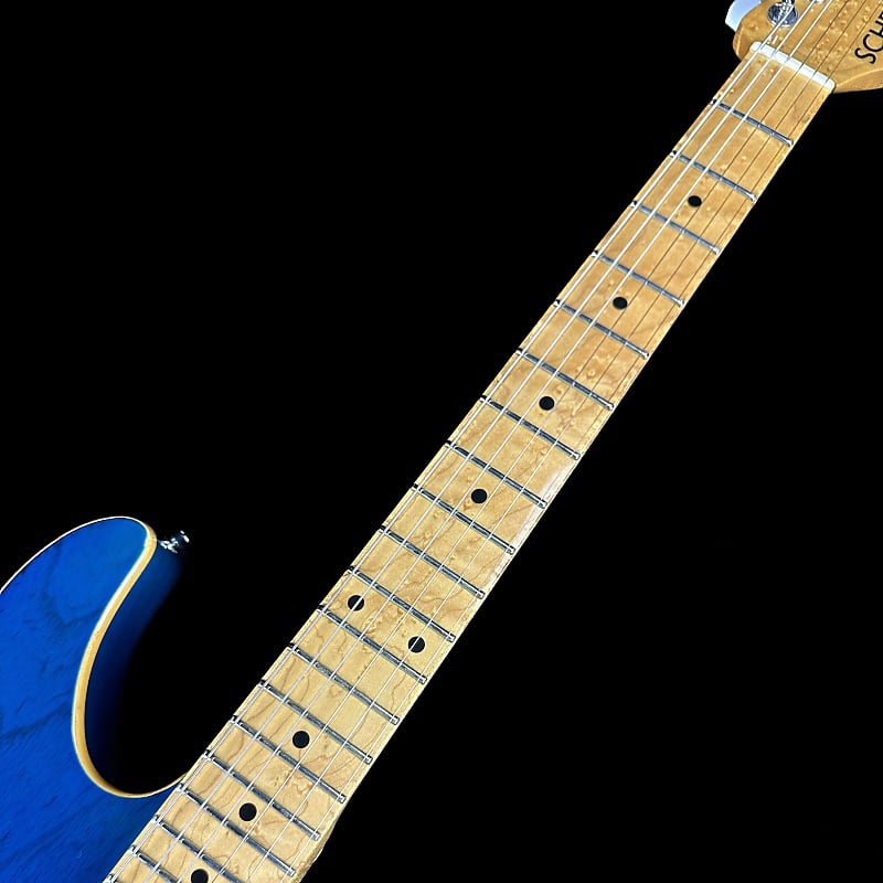 Used 1996 Schecter California Custom S-Style Blue w/case