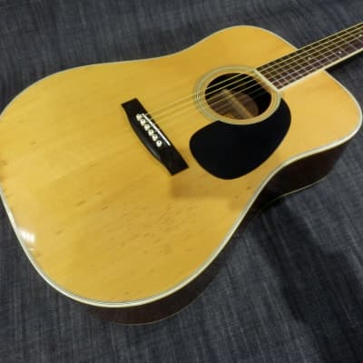 Morris  W-28 Used Vinage Spruce Top Body Guitar Rosewood Fingerboard With Semi-Hard Case image 1