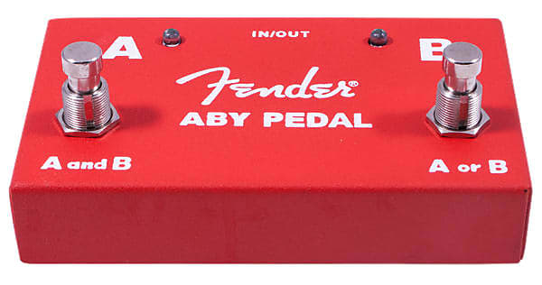 Fender 2-Switch ABY Pedal Red image 1