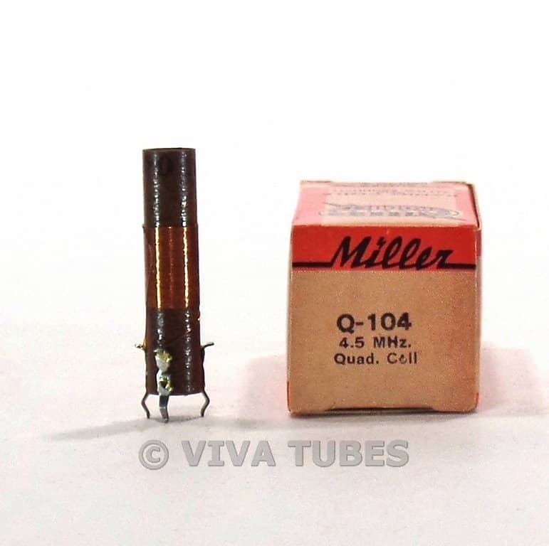 NOS NIB Vintage Miller Q-104 Quadrature Coil 4.5MHz image 1