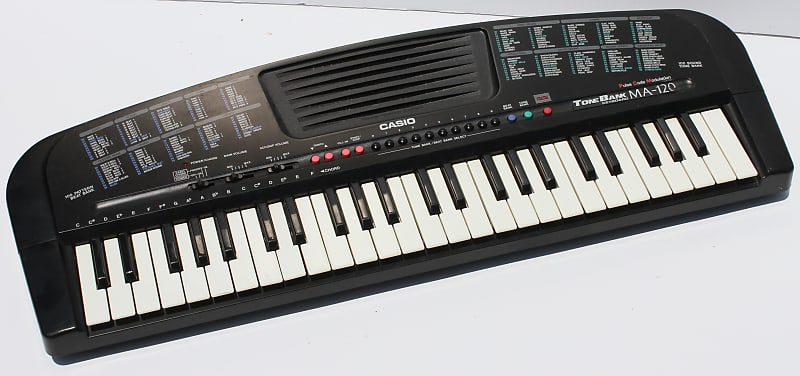 Vintage Casio MA 120 MA120 Keyboard Tone Bank PCM LoFi Keyboard Synthesizer  Synth