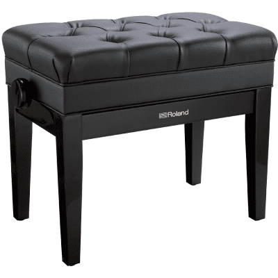 Roland RPB-500 Piano Bench with Adjustable Cushioned Seat and Storage Compartment